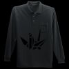 Long Sleeve Silk Touch Polo with Pocket Thumbnail