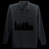 Long Sleeve Silk Touch Polo with Pocket Thumbnail