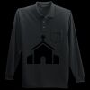 Long Sleeve Silk Touch Polo with Pocket Thumbnail