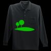 Long Sleeve Silk Touch Polo with Pocket Thumbnail