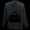 Long Sleeve Silk Touch Polo with Pocket Thumbnail