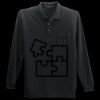 Long Sleeve Silk Touch Polo with Pocket Thumbnail