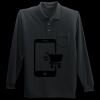 Long Sleeve Silk Touch Polo with Pocket Thumbnail