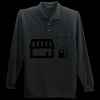 Long Sleeve Silk Touch Polo with Pocket Thumbnail