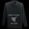 Long Sleeve Silk Touch Polo with Pocket Thumbnail