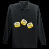 Long Sleeve Silk Touch Polo with Pocket Miniatura