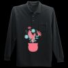 Long Sleeve Silk Touch Polo with Pocket Thumbnail