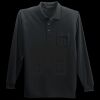 Long Sleeve Silk Touch Polo with Pocket Thumbnail