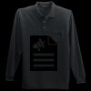 Long Sleeve Silk Touch Polo with Pocket Thumbnail