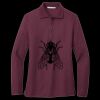 Women's Silk Touch Long Sleeve Polo Miniatura