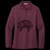 Women's Silk Touch Long Sleeve Polo Miniatura