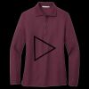 Women's Silk Touch Long Sleeve Polo Miniatura
