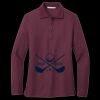 Women's Silk Touch Long Sleeve Polo Miniatura