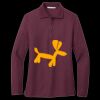 Women's Silk Touch Long Sleeve Polo Miniatura