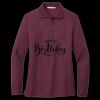 Women's Silk Touch Long Sleeve Polo Miniatura