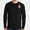 Ultra Cotton ® 100% US Cotton Long Sleeve T Shirt with Pocket Thumbnail
