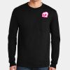 Ultra Cotton ® 100% US Cotton Long Sleeve T Shirt with Pocket Thumbnail