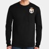 Ultra Cotton ® 100% US Cotton Long Sleeve T Shirt with Pocket Thumbnail