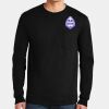 Ultra Cotton ® 100% US Cotton Long Sleeve T Shirt with Pocket Thumbnail