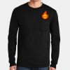 Ultra Cotton ® 100% US Cotton Long Sleeve T Shirt with Pocket Thumbnail