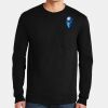 Ultra Cotton ® 100% US Cotton Long Sleeve T Shirt with Pocket Miniatura