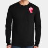 Ultra Cotton ® 100% US Cotton Long Sleeve T Shirt with Pocket Thumbnail