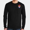 Ultra Cotton ® 100% US Cotton Long Sleeve T Shirt with Pocket Thumbnail