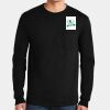 Ultra Cotton ® 100% US Cotton Long Sleeve T Shirt with Pocket Thumbnail