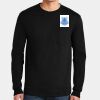 Ultra Cotton ® 100% US Cotton Long Sleeve T Shirt with Pocket Thumbnail