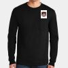 Ultra Cotton ® 100% US Cotton Long Sleeve T Shirt with Pocket Thumbnail