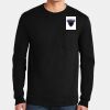 Ultra Cotton ® 100% US Cotton Long Sleeve T Shirt with Pocket Thumbnail