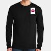 Ultra Cotton ® 100% US Cotton Long Sleeve T Shirt with Pocket Thumbnail