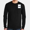 Ultra Cotton ® 100% US Cotton Long Sleeve T Shirt with Pocket Thumbnail