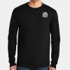 Ultra Cotton ® 100% US Cotton Long Sleeve T Shirt with Pocket Thumbnail