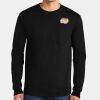 Ultra Cotton ® 100% US Cotton Long Sleeve T Shirt with Pocket Miniatura