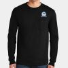 Ultra Cotton ® 100% US Cotton Long Sleeve T Shirt with Pocket Thumbnail