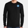 Ultra Cotton ® 100% US Cotton Long Sleeve T Shirt with Pocket Thumbnail