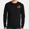 Ultra Cotton ® 100% US Cotton Long Sleeve T Shirt with Pocket Thumbnail