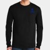 Ultra Cotton ® 100% US Cotton Long Sleeve T Shirt with Pocket Miniatura