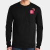 Ultra Cotton ® 100% US Cotton Long Sleeve T Shirt with Pocket Thumbnail