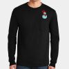 Ultra Cotton ® 100% US Cotton Long Sleeve T Shirt with Pocket Thumbnail