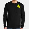 Ultra Cotton ® 100% US Cotton Long Sleeve T Shirt with Pocket Thumbnail