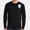 Ultra Cotton ® 100% US Cotton Long Sleeve T Shirt with Pocket Thumbnail