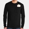 Ultra Cotton ® 100% US Cotton Long Sleeve T Shirt with Pocket Thumbnail