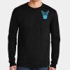 Ultra Cotton ® 100% US Cotton Long Sleeve T Shirt with Pocket Thumbnail