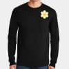 Ultra Cotton ® 100% US Cotton Long Sleeve T Shirt with Pocket Thumbnail