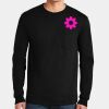 Ultra Cotton ® 100% US Cotton Long Sleeve T Shirt with Pocket Thumbnail