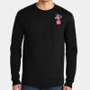 Ultra Cotton ® 100% US Cotton Long Sleeve T Shirt with Pocket Thumbnail
