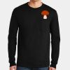 Ultra Cotton ® 100% US Cotton Long Sleeve T Shirt with Pocket Thumbnail