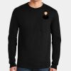 Ultra Cotton ® 100% US Cotton Long Sleeve T Shirt with Pocket Thumbnail